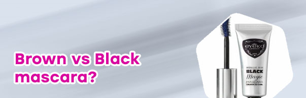 Blue black mascara