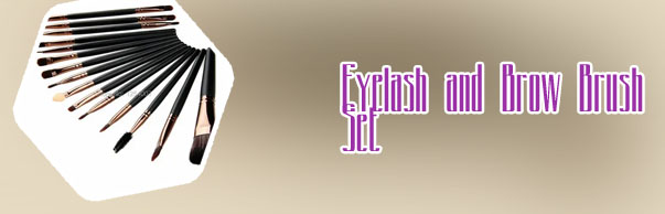 Eyebrow brush set