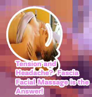 Face massage to relieve tension