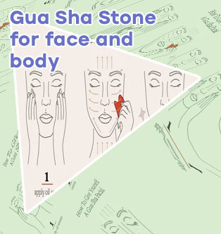 Gua sha stone for face