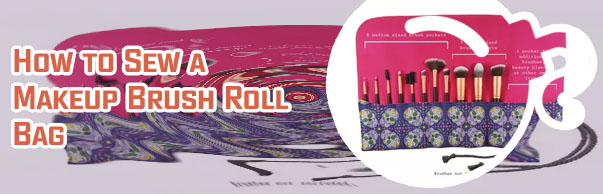 Makeup brush roll